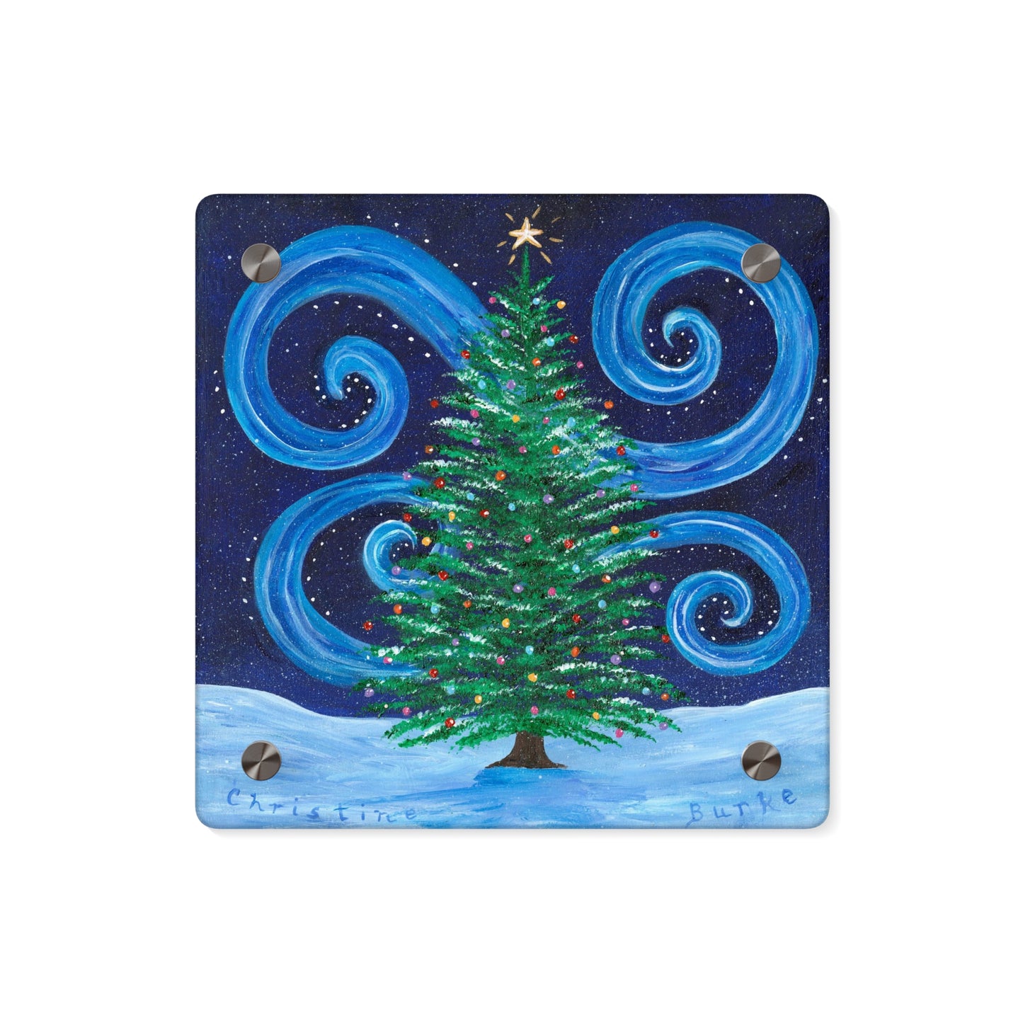 Starry, Starry Tree | Acrylic Wall Art Panel