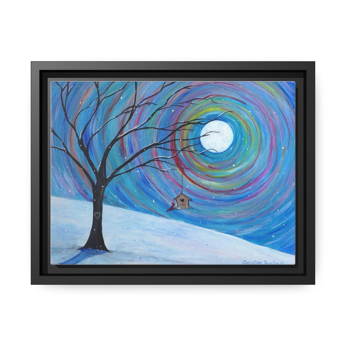 Whirling Winter | Matte Canvas | Black Frame