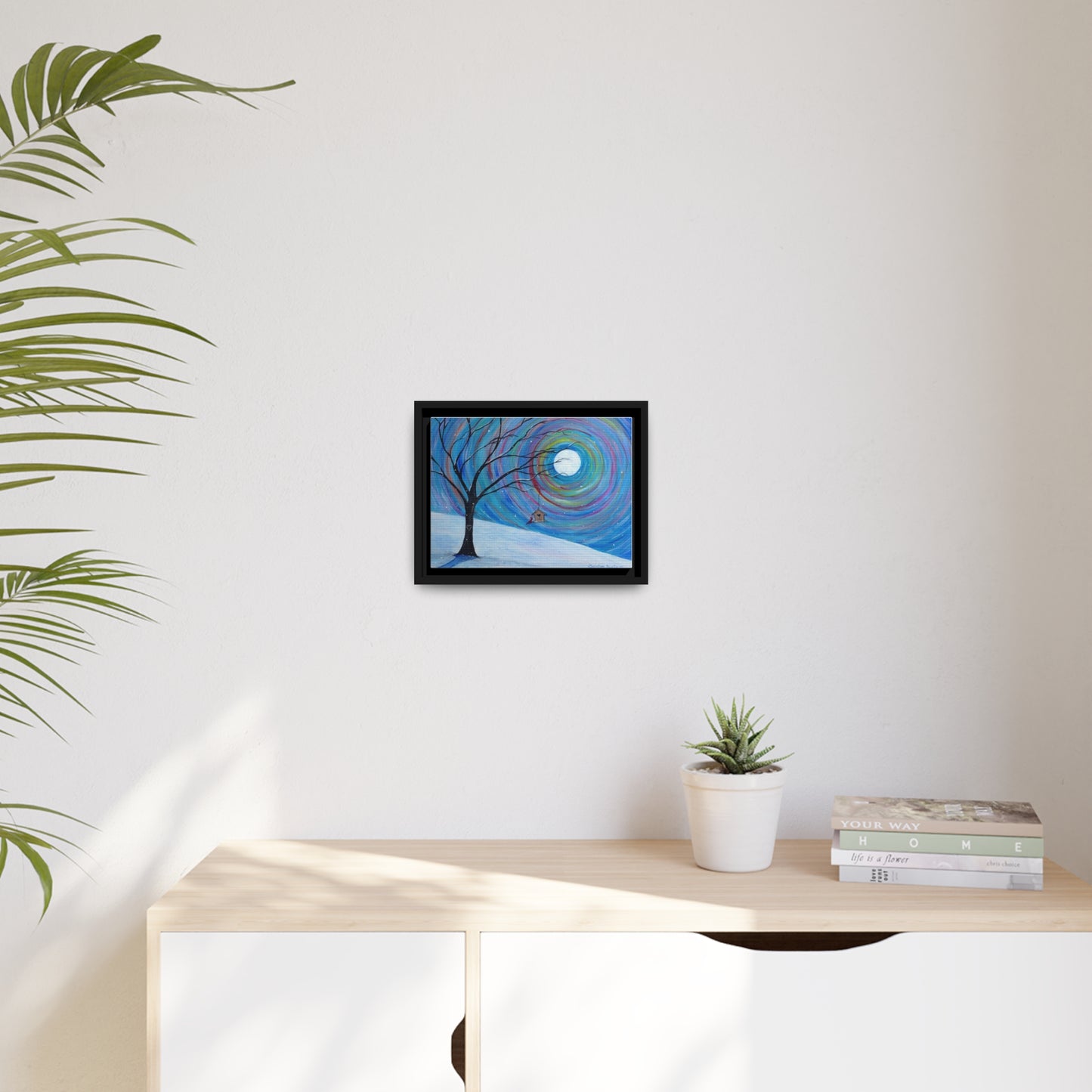 Whirling Winter | Matte Canvas | Black Frame