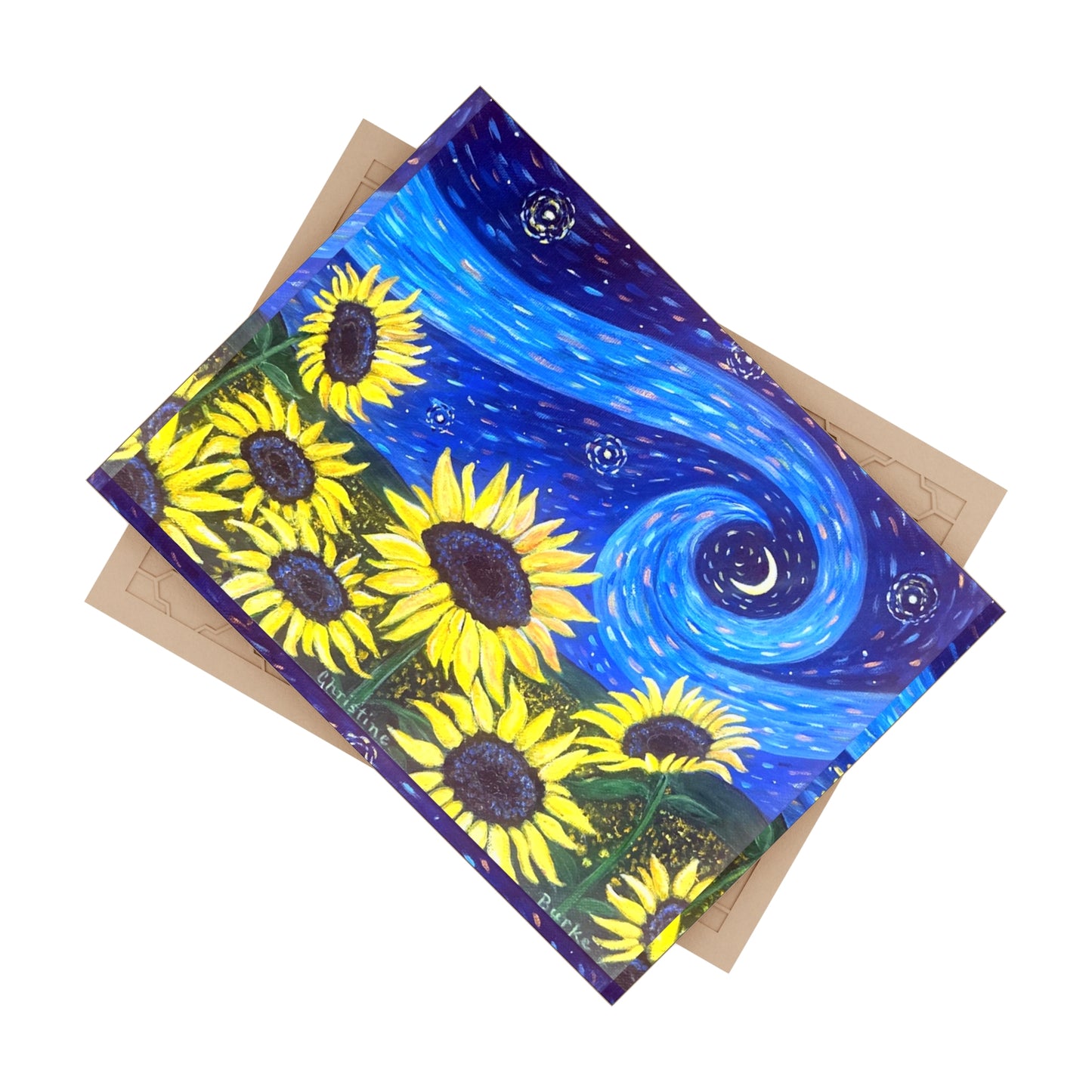 Starry, Starry Sunflowers | Ceramic Tile