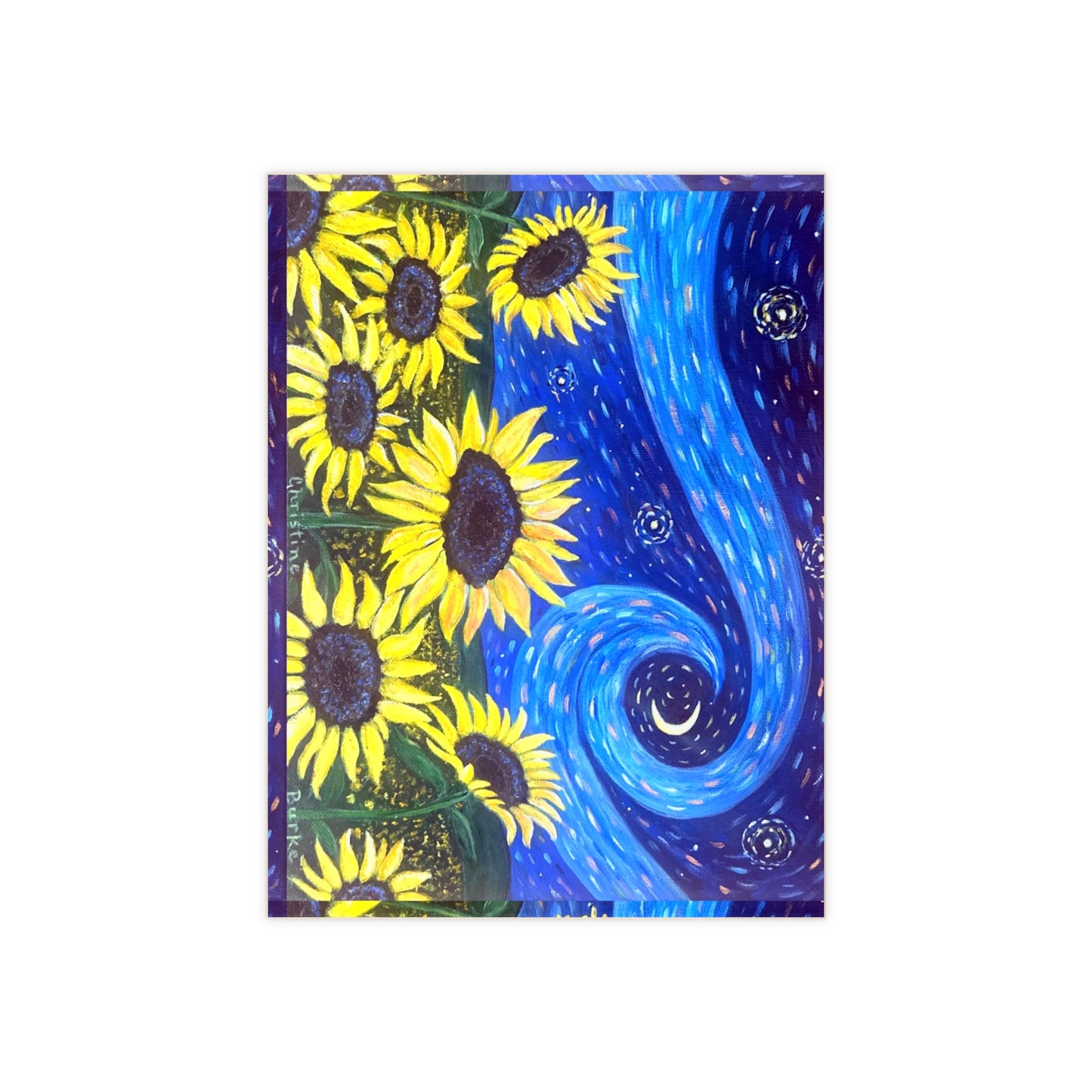 Starry, Starry Sunflowers | Ceramic Tile