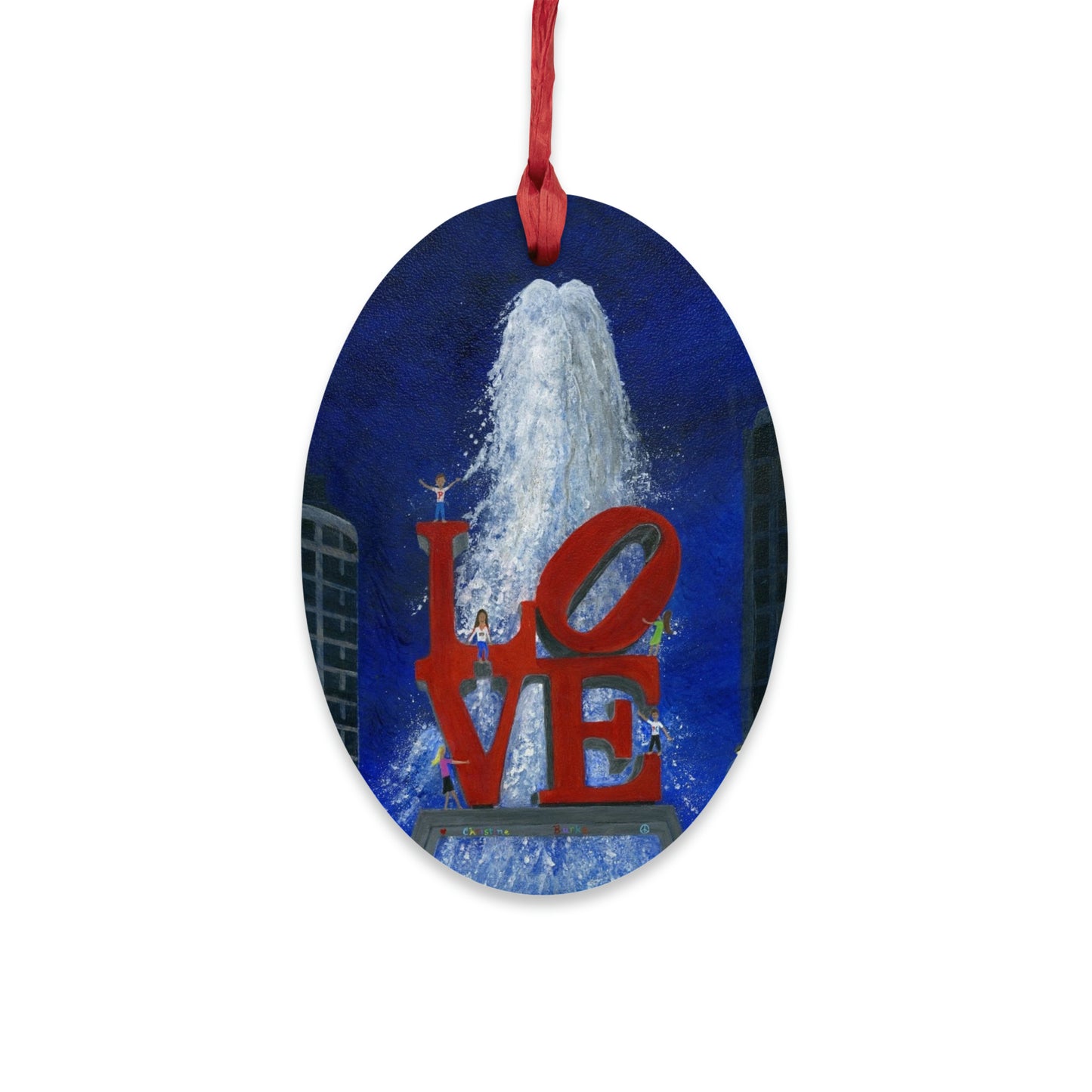 Philly Love | Wooden Ornament
