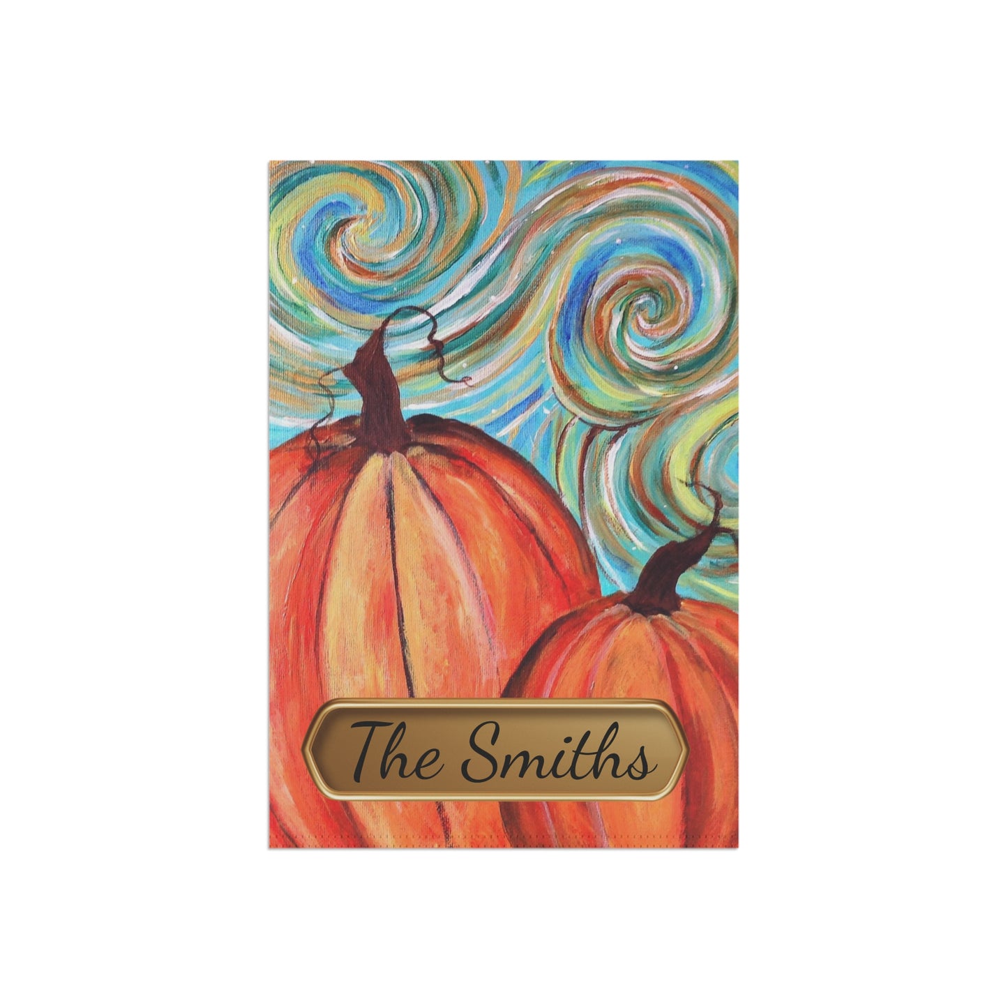 Personalized Pumpkin Garden Flag 12X18 | Autumn Yard Decor | Custom Outdoor Flag | Outdoor Yard Decor | Whimsical