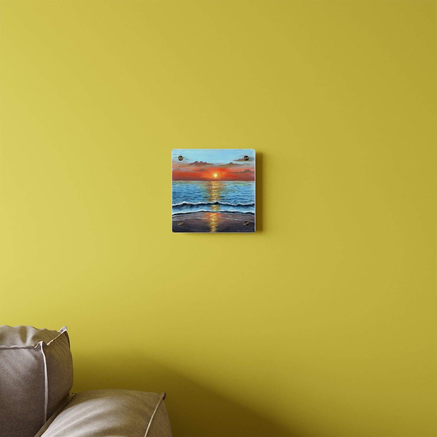 Sunset Beach | Acrylic Wall Art Panel