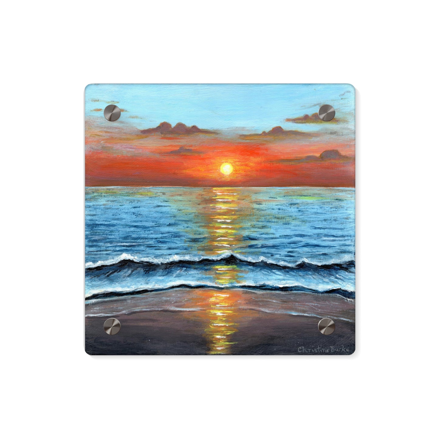 Sunset Beach | Acrylic Wall Art Panel