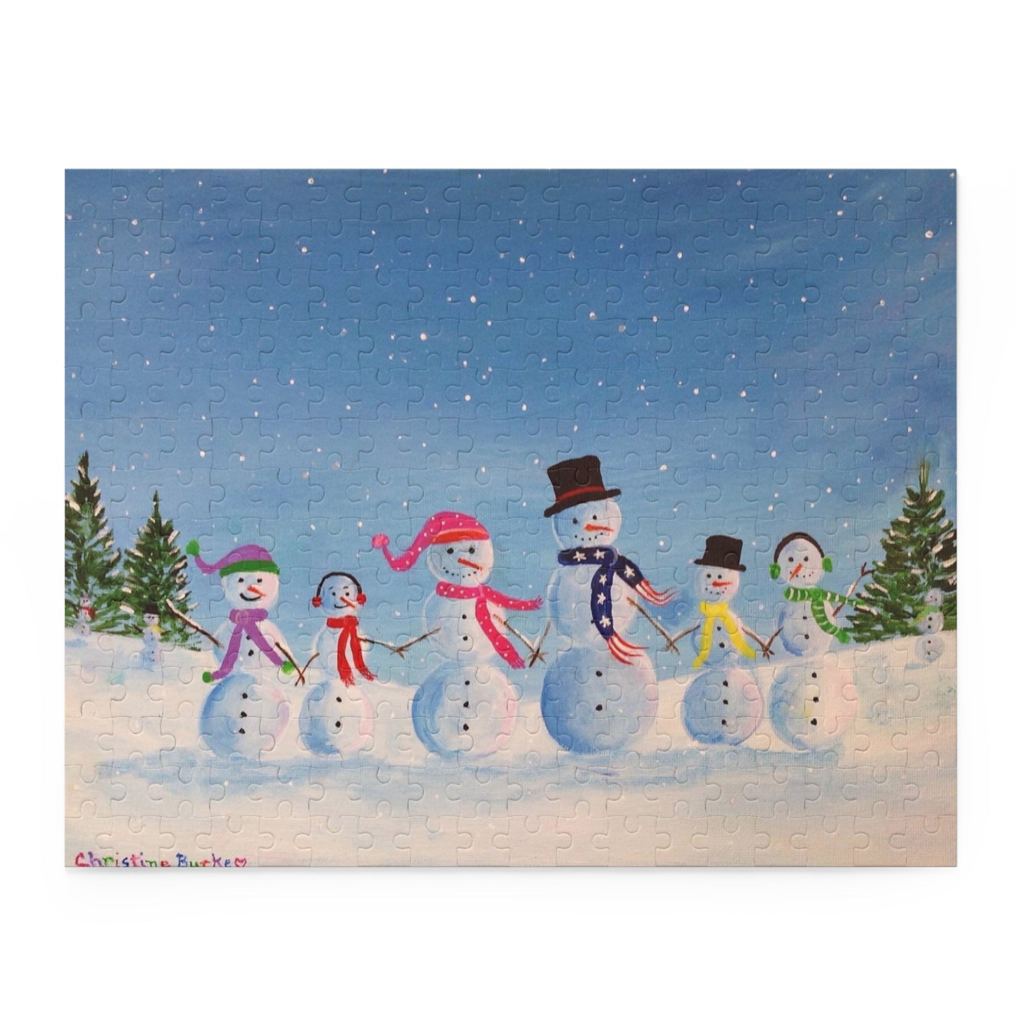 Snowman Clan | Puzzle | 252-Piece 14" x 11"