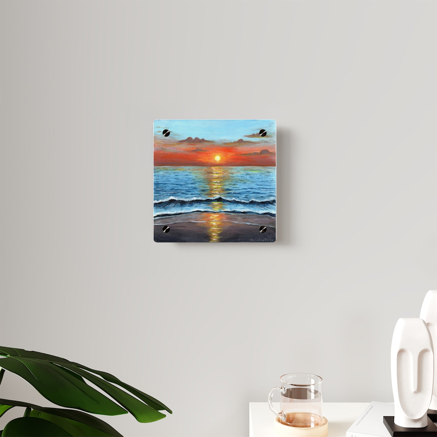 Sunset Beach | Acrylic Wall Art Panel