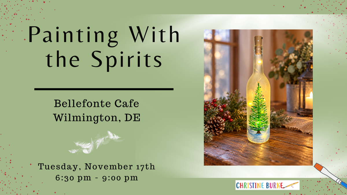 Painting with the Spirits - Bellefonte Cafe Frosted Winter Bottle