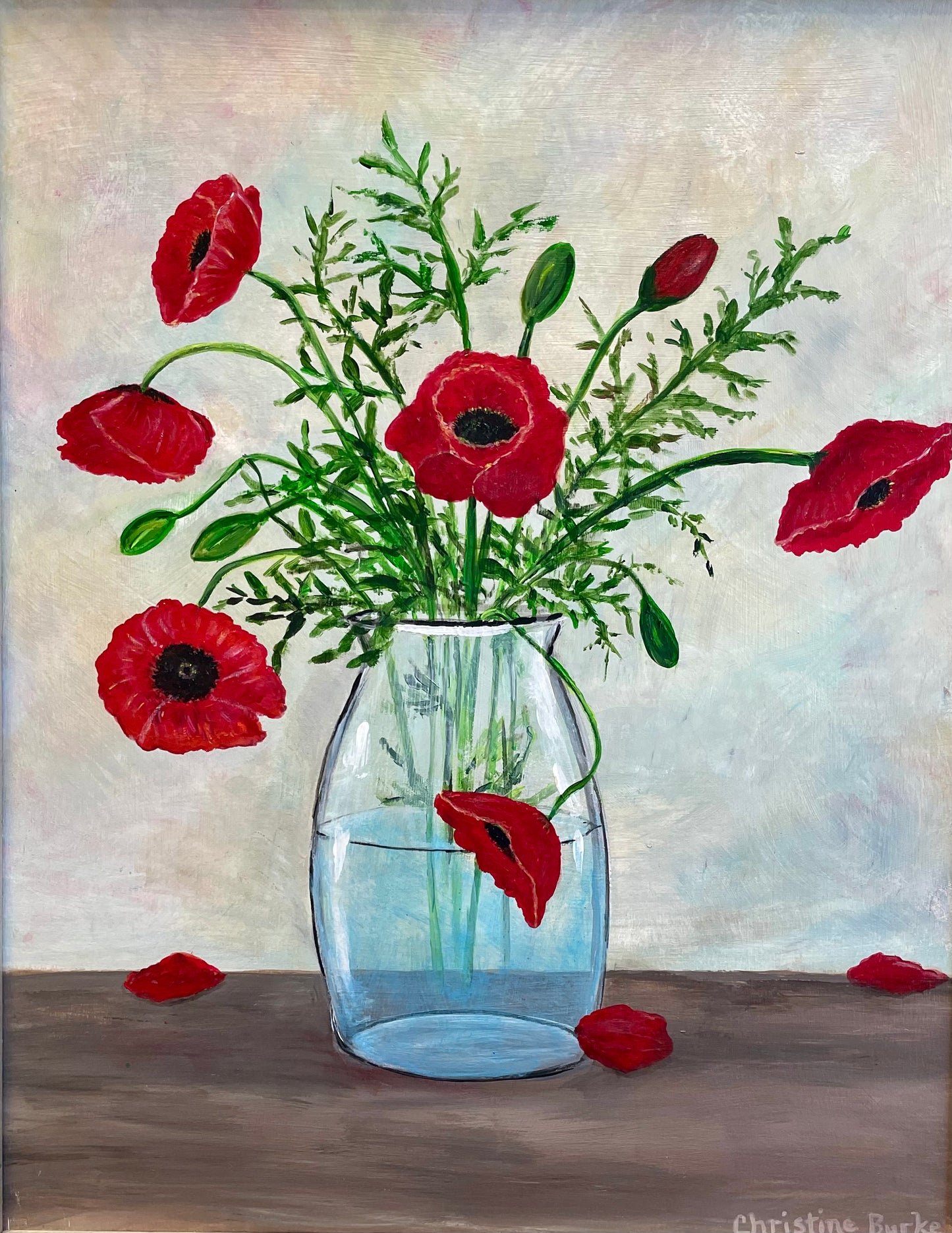 Poppies | Original Art | Framed