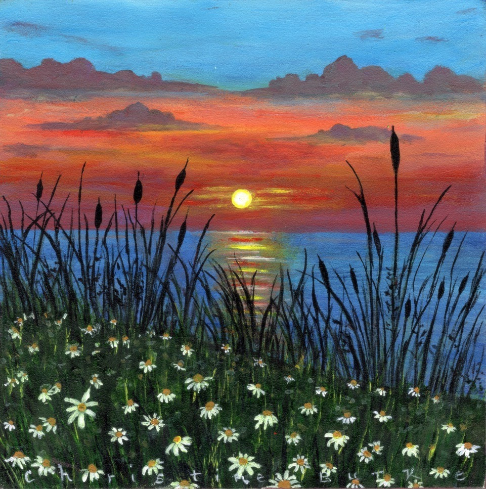 Seaside Daisies | Original Art | Acrylic on Panel
