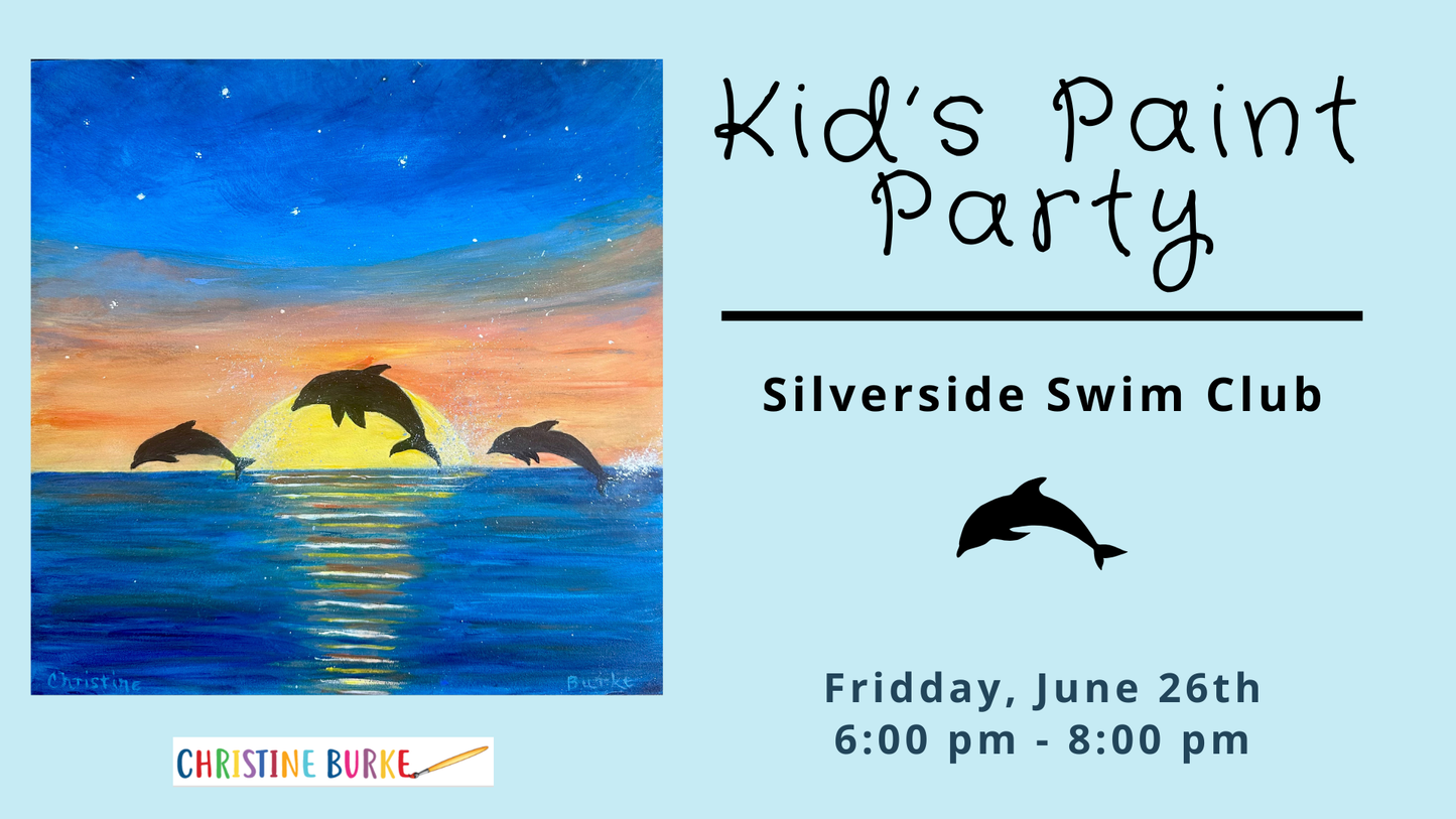 Kid's Paint Night - Silverside - Dolphins at Dusk