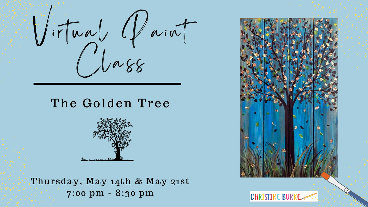Virtual Paint Class - The Golden Tree
