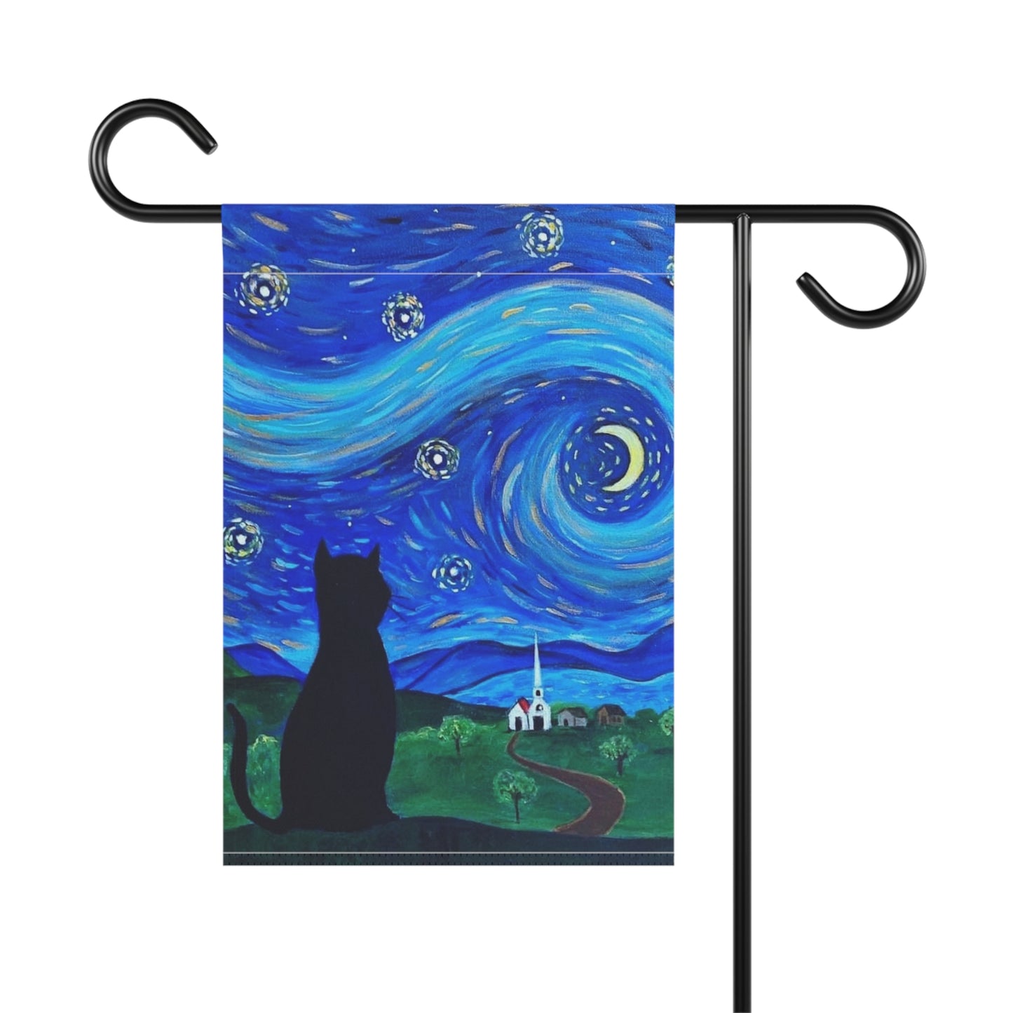 Starry, Starry Cat | Garden Banner