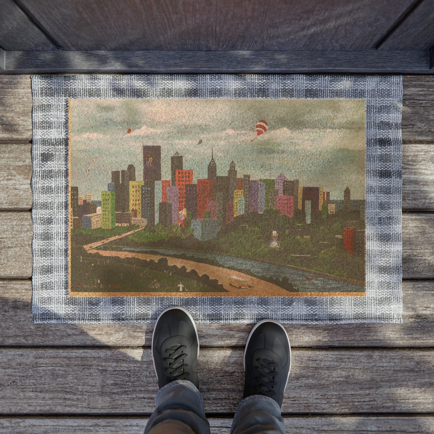 Philly Skyline Doormat