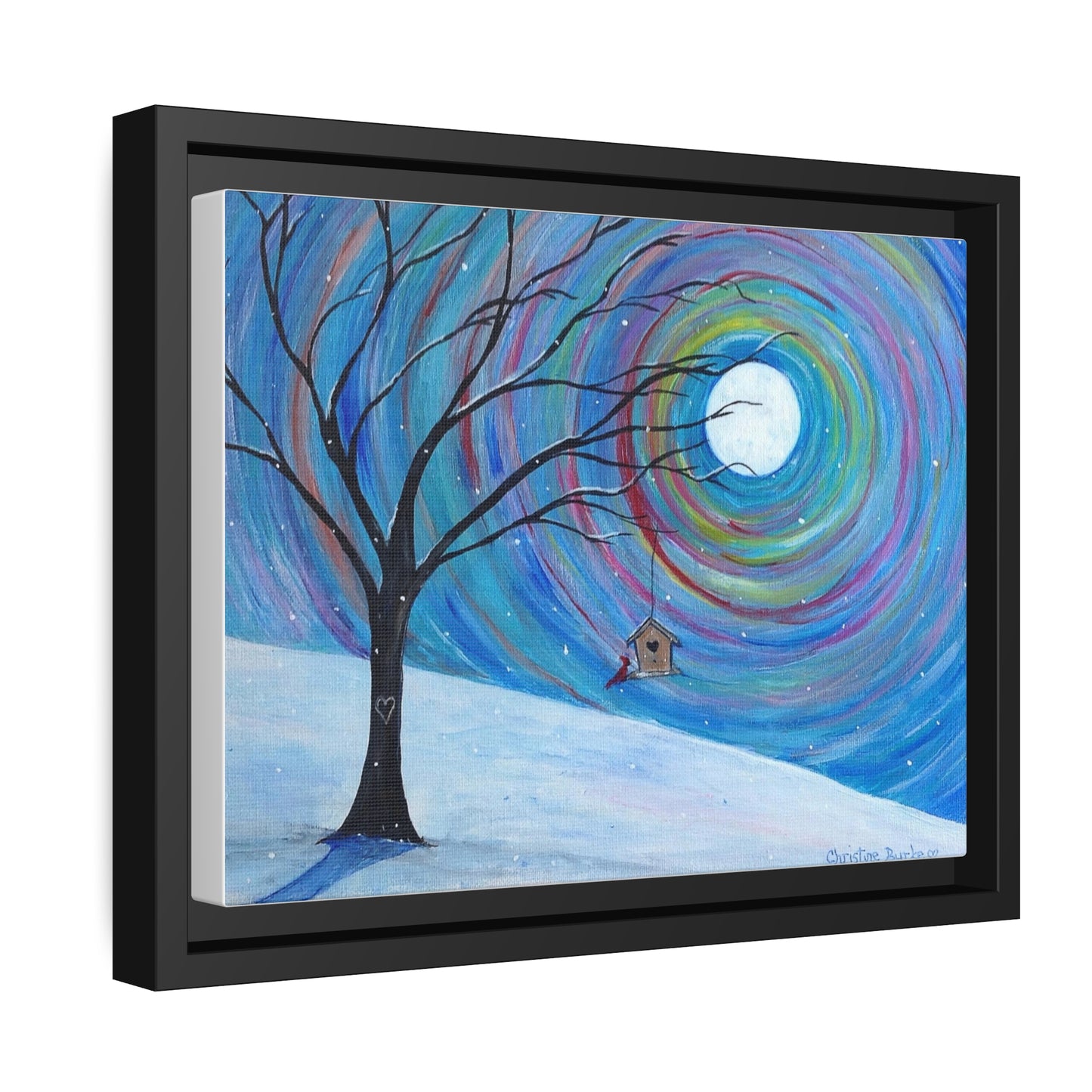 Whirling Winter | Matte Canvas | Black Frame