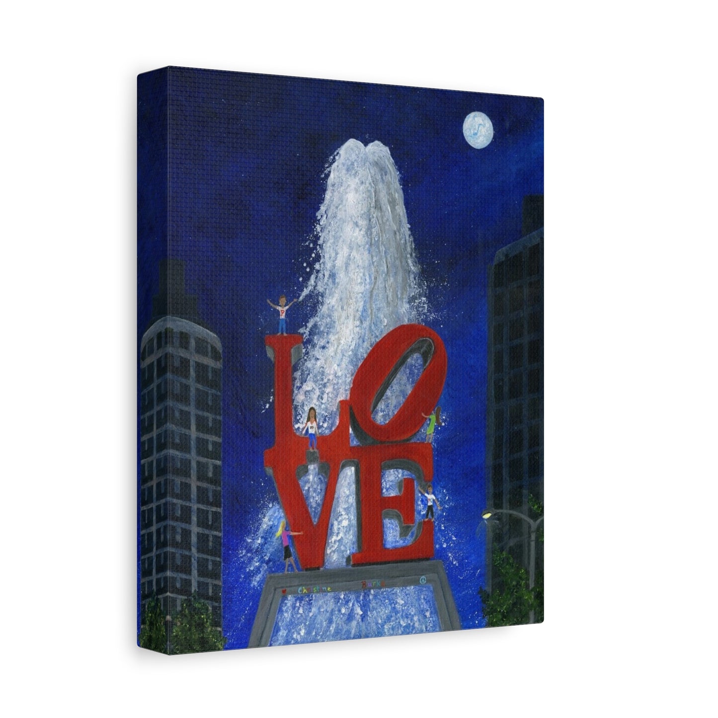 Philly Love Sign | Matte Canvas | 8" X 10"