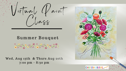 Virtual Paint Class - Summer Bouquet