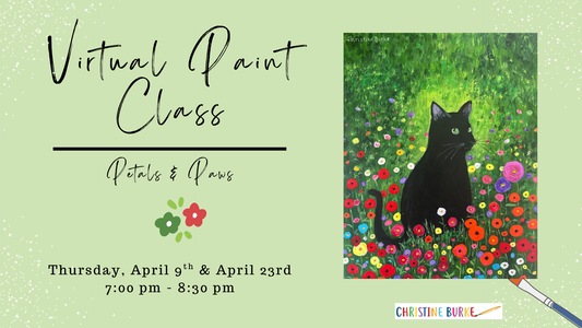 Virtual Paint Class - Petals & Paws