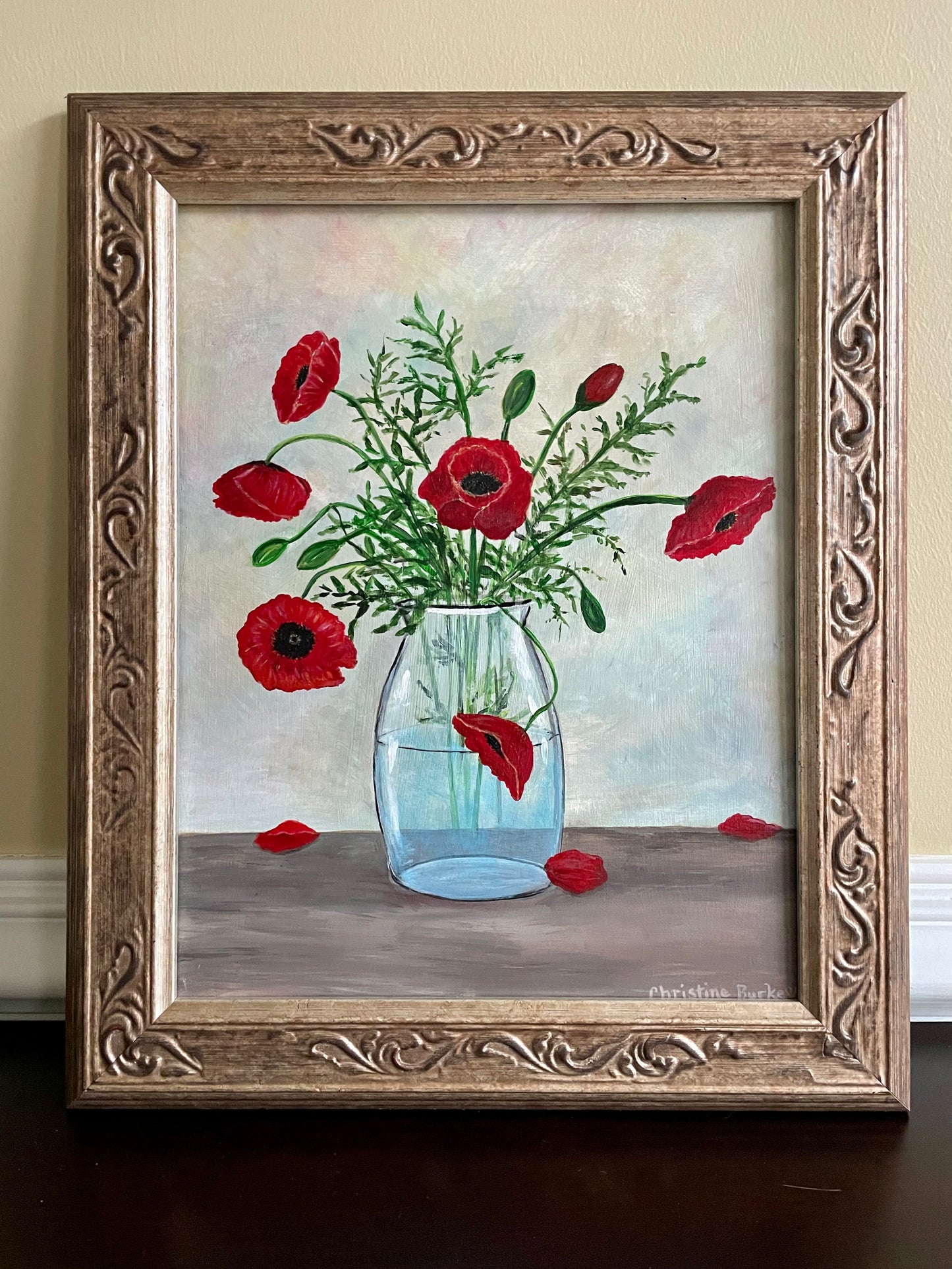 Poppies | Original Art | Framed
