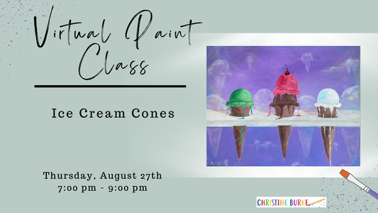Virtual Paint Class - Ice Cream Cones