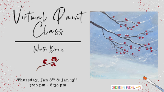 Virtual Paint Class - Winter Berries