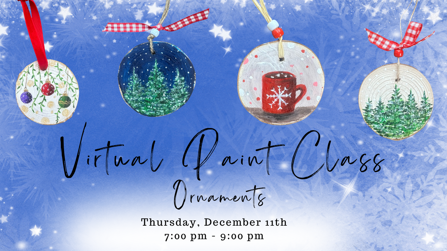 Virtual Paint Class - Ornaments